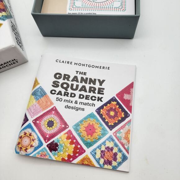 The Granny Square Card Deck & Booklet 50 Mix & Match Designs Knitting Blanket - Picture 5 of 5